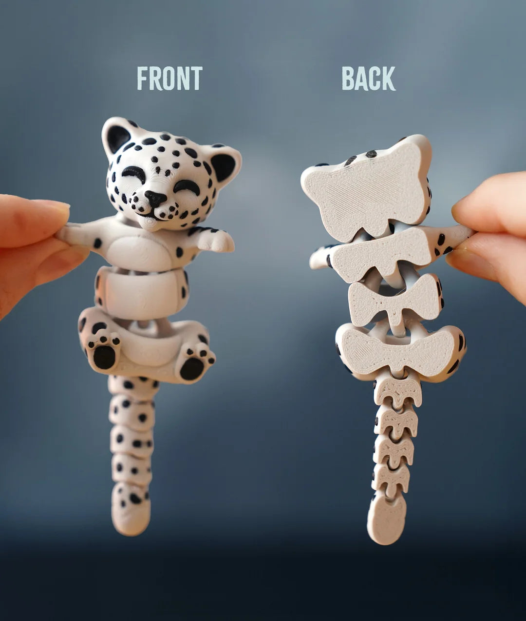 Flexi Snow Leopard | Matching Keychains That Hold Hands
