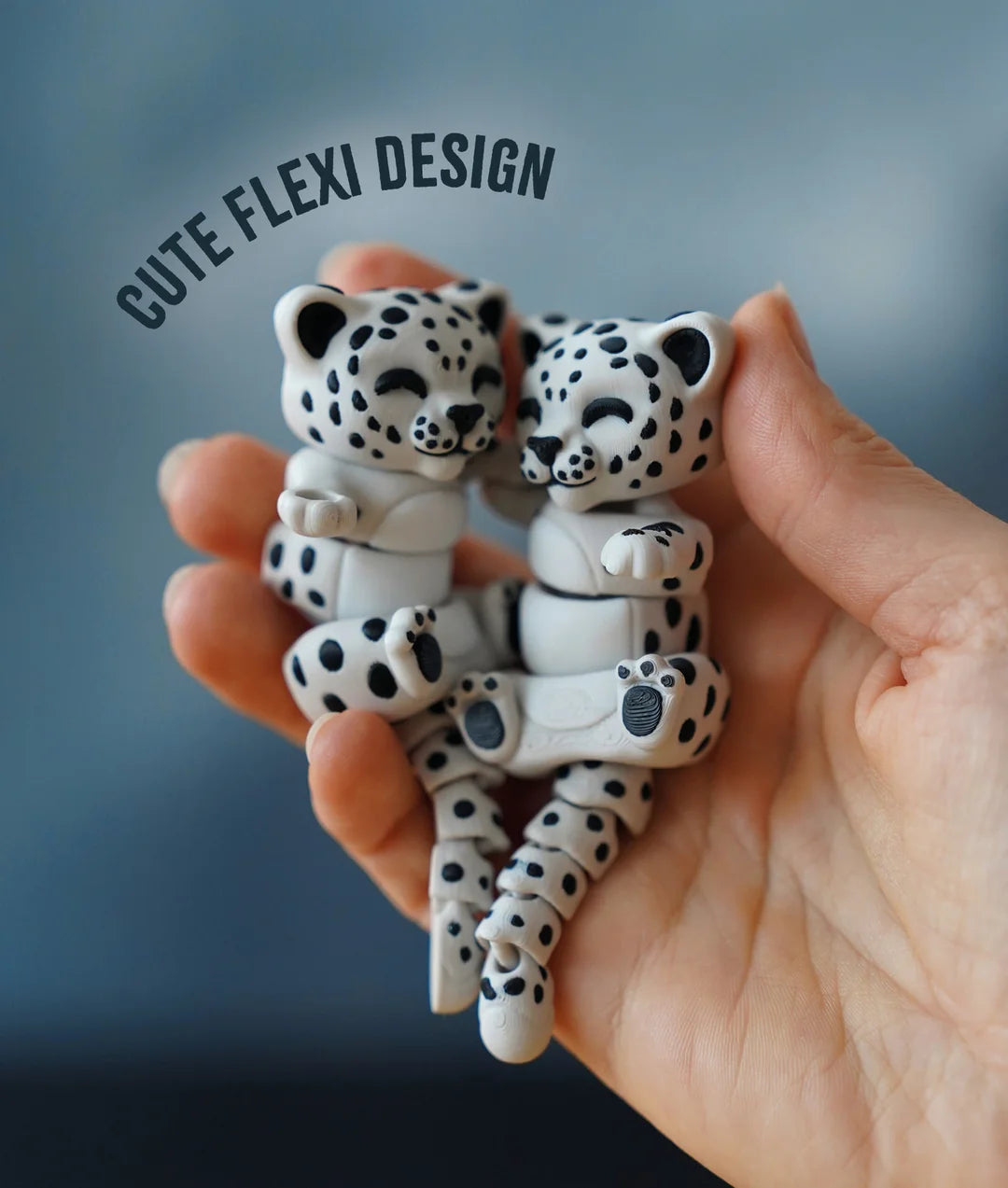 Flexi Snow Leopard | Matching Keychains That Hold Hands