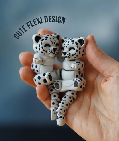 Flexi Snow Leopard | Matching Keychains That Hold Hands